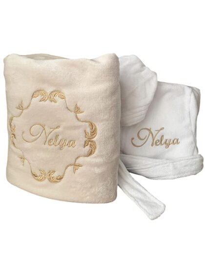 Pack couverture + peignoir de bain