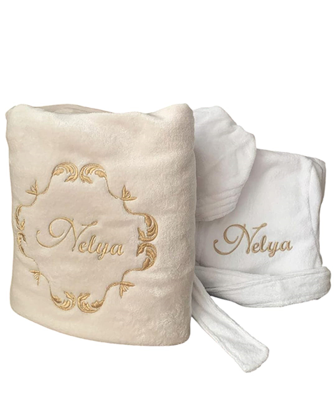 Pack couverture + peignoir de bain